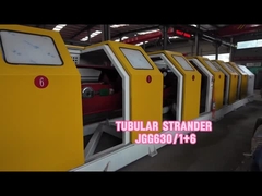 دستگاه رشته‌کن و بسته‌بندی لوله‌ای با سرعت بالا 315/1+18 برای سیم بکسل فولادی ضد زنگ 1x19 با قطر 1 میلی‌متر