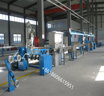 خط اکستروژن کابل تولید سیم برق برای PVC LDPE PP سیم 50-200mm