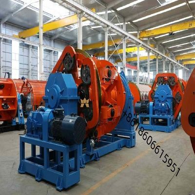Ø45mm Max Stranding OD ماشین Stranding سیم برای سیم عایق شده Ø2.0-Ø8.0mm نیاز به ورودی