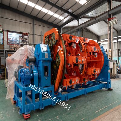 دستگاه رشته بندی سیاره ای برای قرار دادن رشته ی یکنواخت و بهبود خواص مکانیکی کابل با پیچاندن تمام چرخ ها